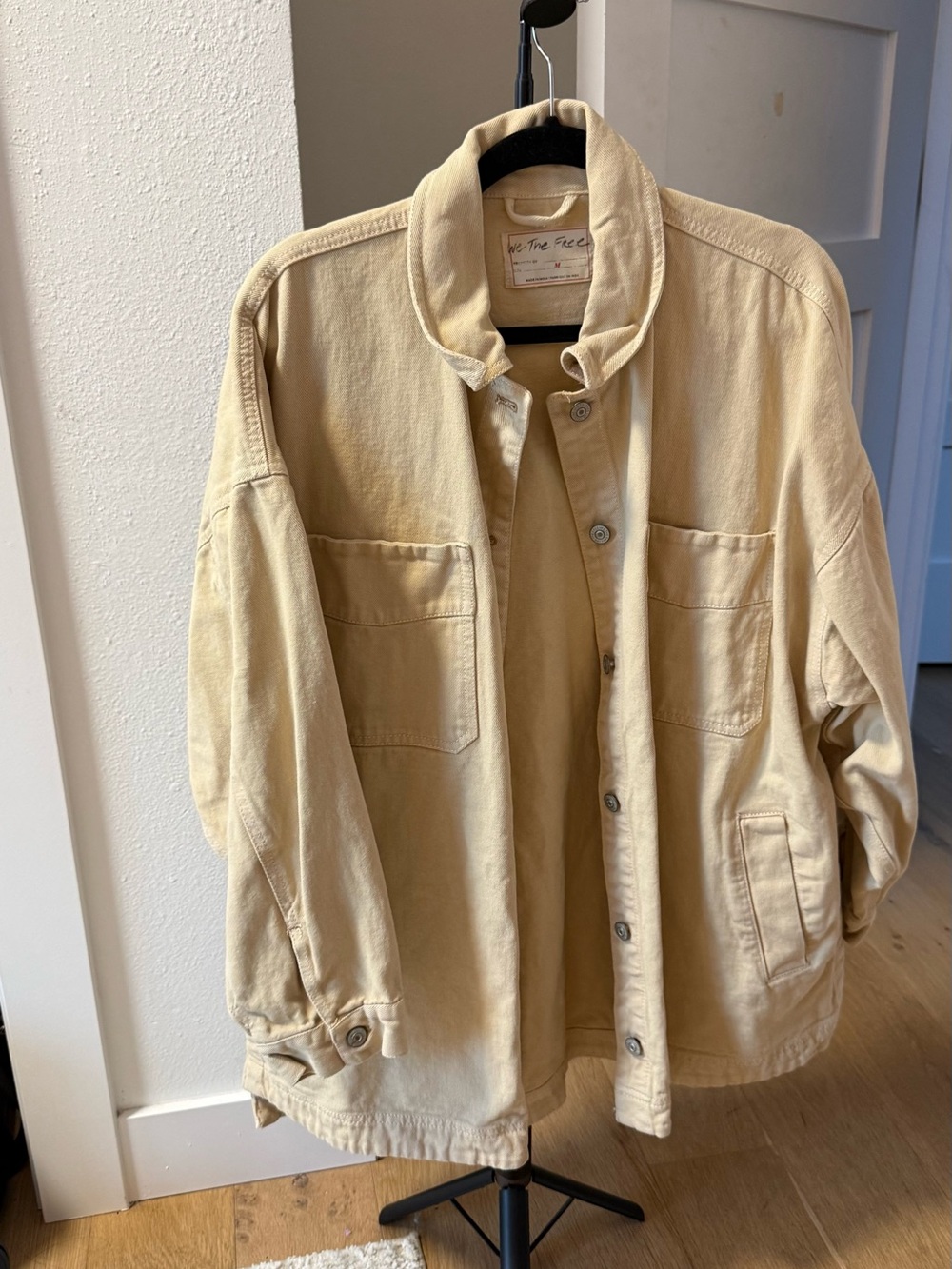 We The Free Cream Button-Front Jacket